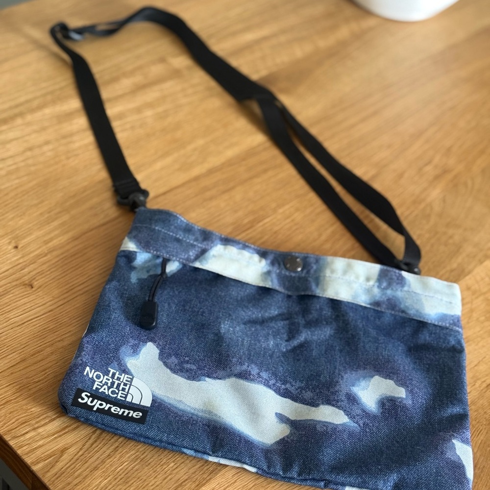 Supreme Blue and Gray Camo Messenger Bag